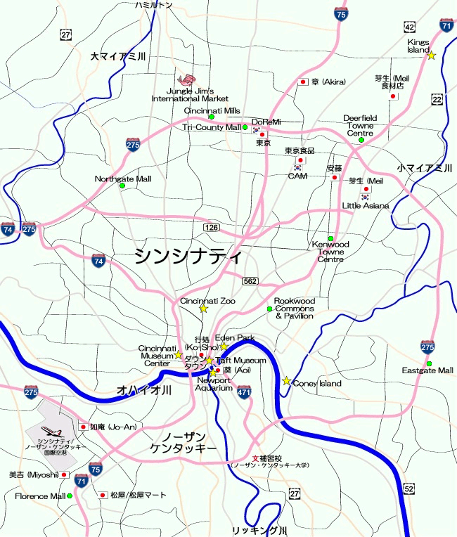 当社手製の地図 (2008年7月作成)